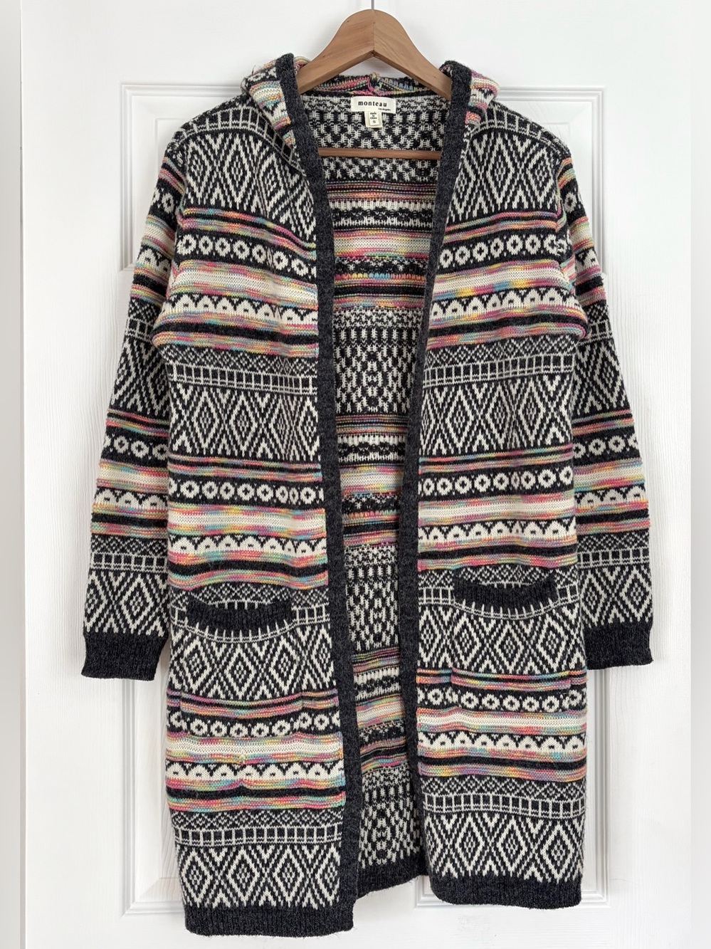 Monteau Hooded Cardigan Size S